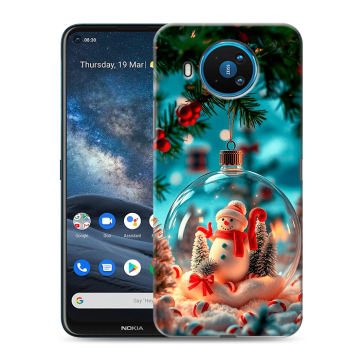 Силиконовый чехол на Nokia 8.3 с принтом Новый год