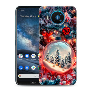 Силиконовый чехол на Nokia 8.3 с принтом Новый год