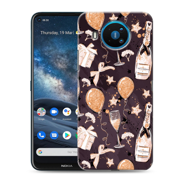 Силиконовый чехол на Nokia 8.3 с принтом Новый год