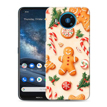 Силиконовый чехол на Nokia 8.3 с принтом Новый год