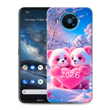 Силиконовый чехол на Nokia 8.3 с принтом Новый год