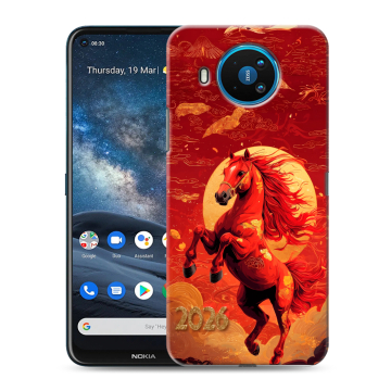 Силиконовый чехол на Nokia 8.3 с принтом Новый год