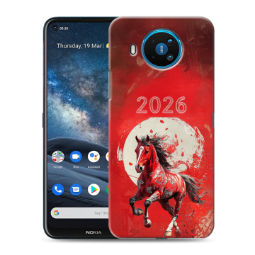 Силиконовый чехол на Nokia 8.3 с принтом Новый год