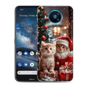 Силиконовый чехол на Nokia 8.3 с принтом Новый год