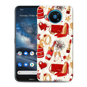 Силиконовый чехол на Nokia 8.3 с принтом Новый год