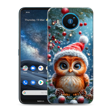 Силиконовый чехол на Nokia 8.3 с принтом Новый год
