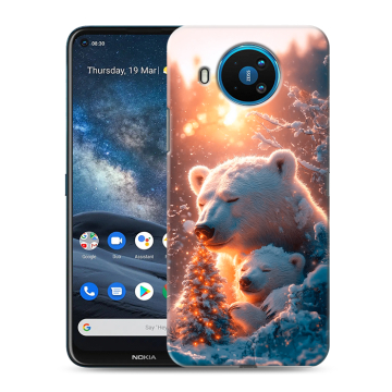 Силиконовый чехол на Nokia 8.3 с принтом Новый год