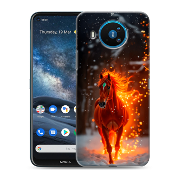 Силиконовый чехол на Nokia 8.3 с принтом Новый год