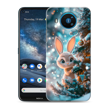 Силиконовый чехол на Nokia 8.3 с принтом Новый год