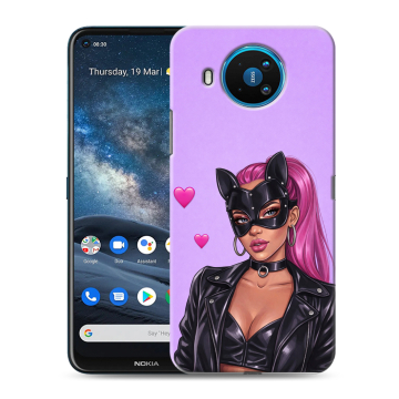 Силиконовый чехол на Nokia 8.3 с принтом женский