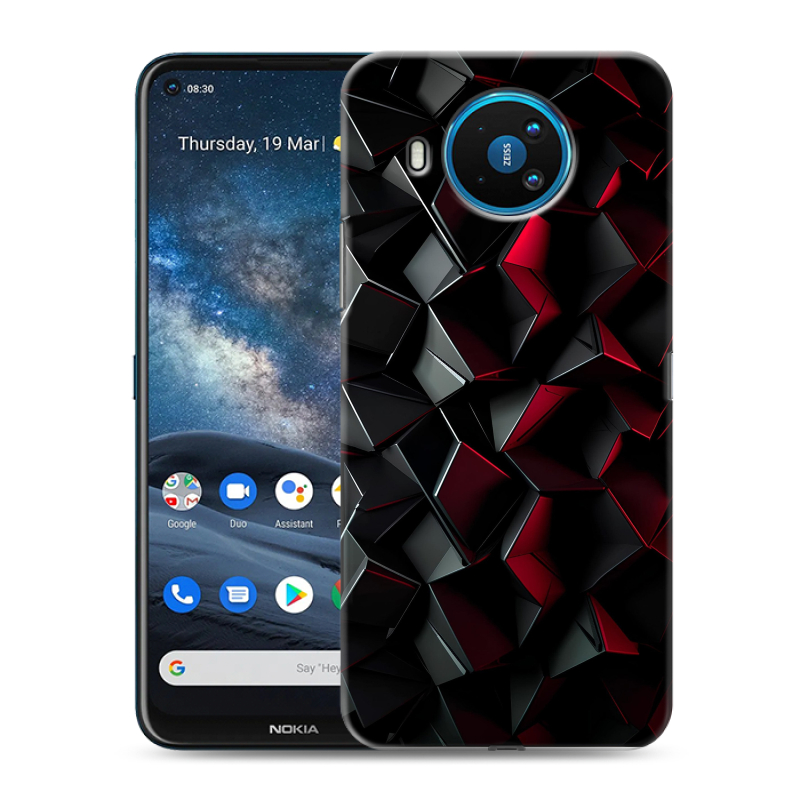 Силиконовый чехол на Nokia 8.3 с принтом Абстракция Силиконовый чехол на Nokia 8.3 с принтом Абстракция