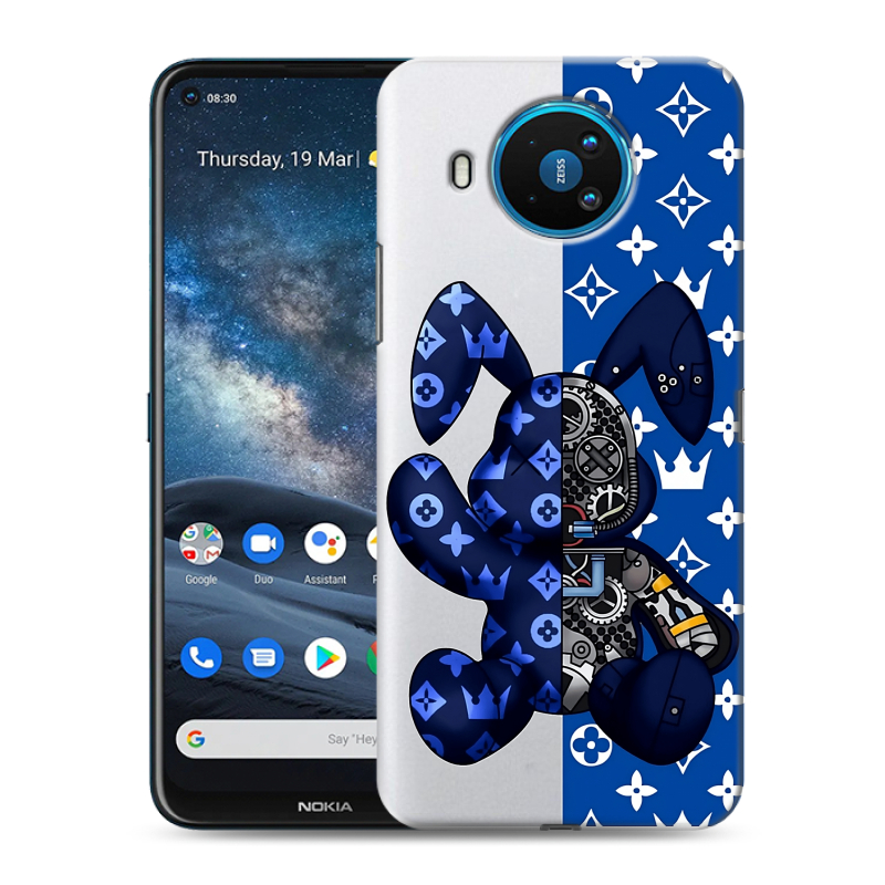 Силиконовый чехол на Nokia 8.3 с принтом Луи робот Силиконовый чехол на Nokia 8.3 с принтом Луи робот