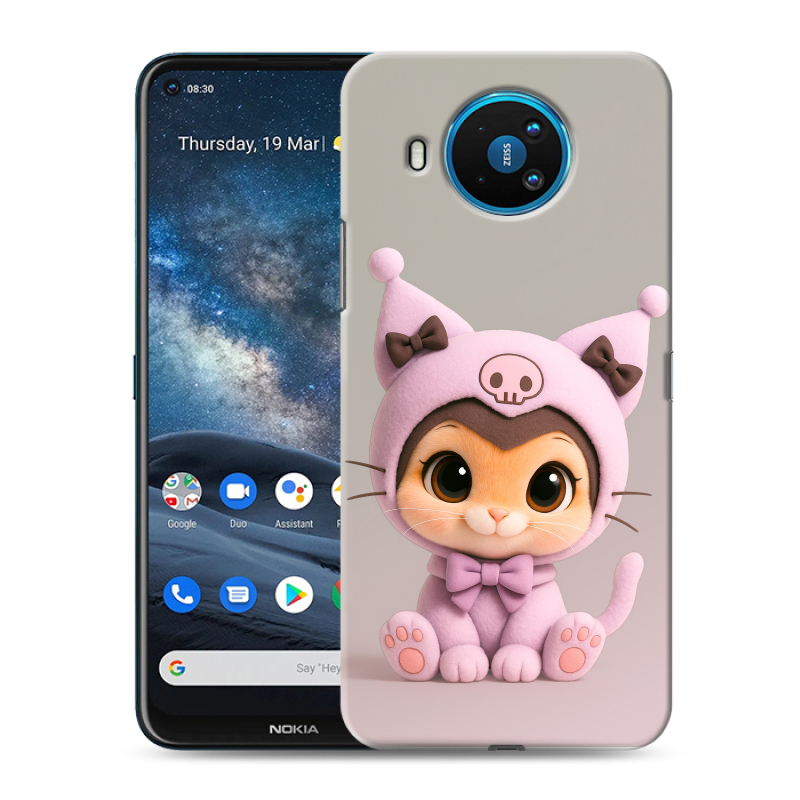 Силиконовый противоударный чехол на Nokia 8.3 с принтом Куроми Kuromi Силиконовый противоударный чехол на Nokia 8.3 с принтом Куроми Kuromi