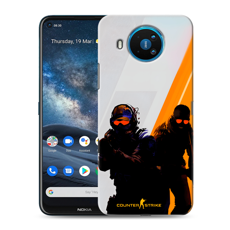 Силиконовый чехол на Nokia 8.3 с принтом Контер страйк Counter strike Силиконовый чехол на Nokia 8.3 с принтом Контер страйк Counter strike
