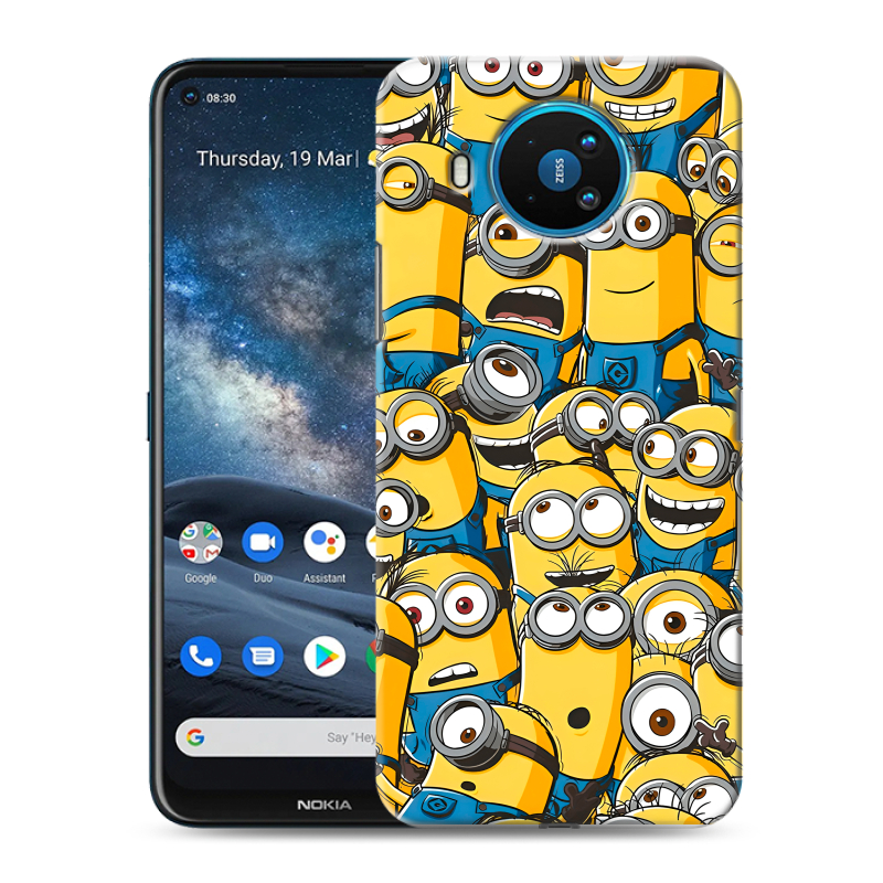 Силиконовый чехол на Nokia 8.3 с принтом Миньоны Силиконовый чехол на Nokia 8.3 с принтом Миньоны