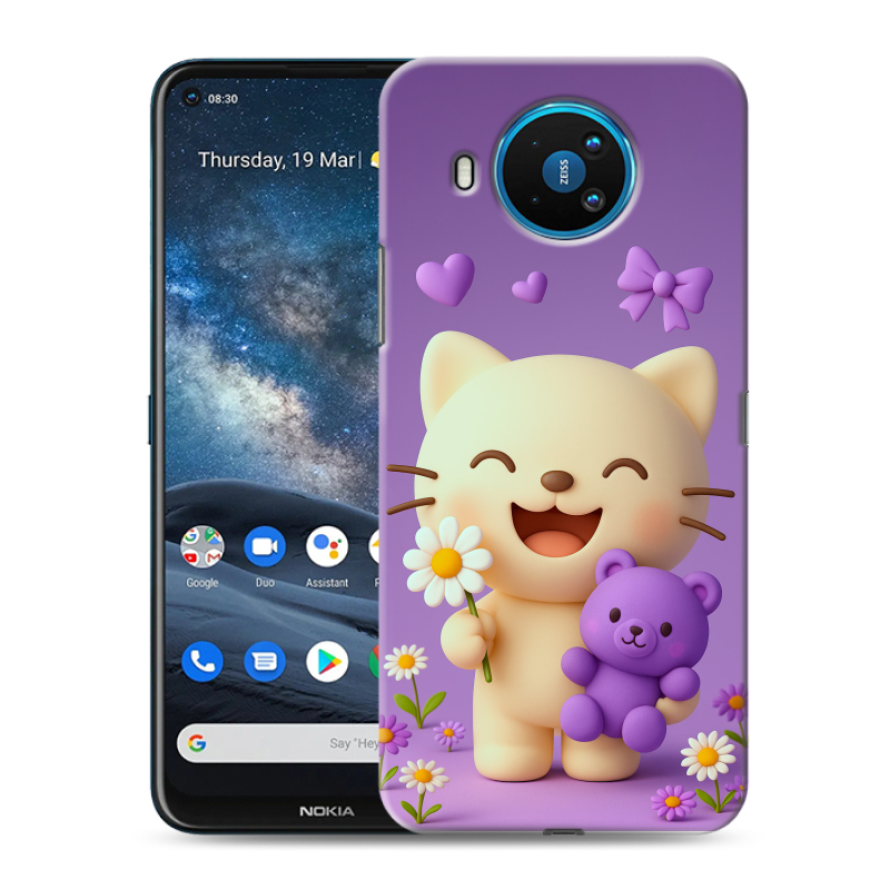 Силиконовый чехол на Nokia 8.3 с принтом для девочек Силиконовый чехол на Nokia 8.3 с принтом для девочек