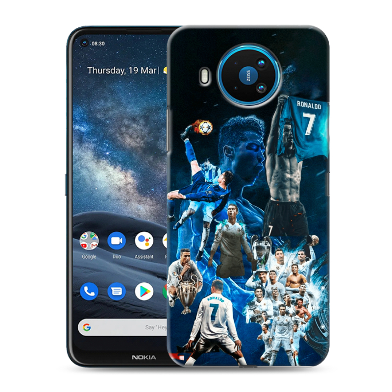 Силиконовый чехол на Nokia 8.3 с принтом Реал Роналдо Силиконовый чехол на Nokia 8.3 с принтом Реал Роналдо
