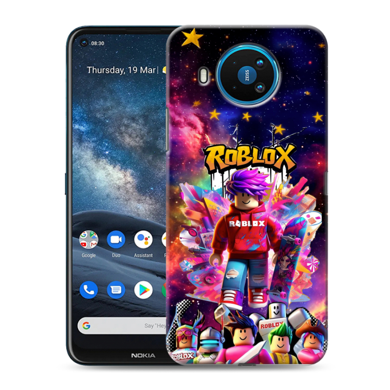 Силиконовый чехол на Nokia 8.3 с принтом Roblox Роблокс Силиконовый чехол на Nokia 8.3 с принтом Roblox Роблокс