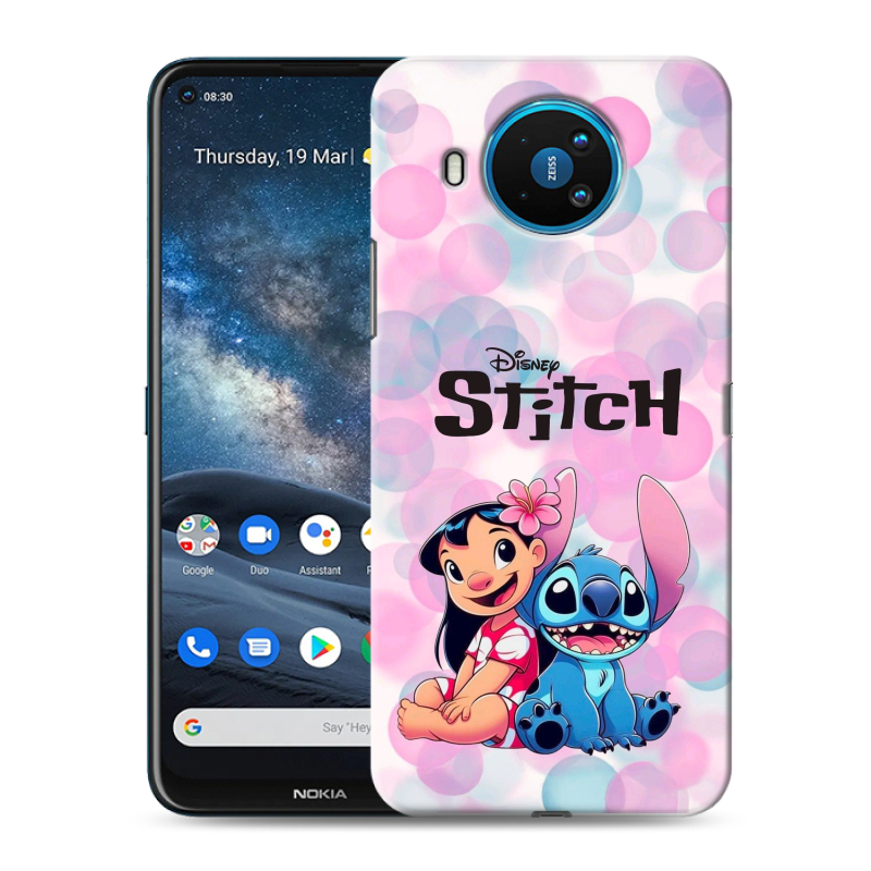 Силиконовый чехол на Nokia 8.3 с принтом Лило и Стич Силиконовый чехол на Nokia 8.3 с принтом Лило и Стич