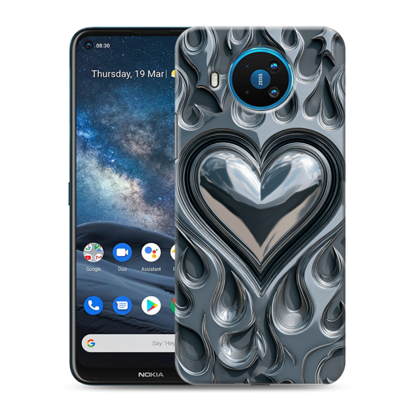 Силиконовый чехол на Nokia 8.3 с принтом Y2K Силиконовый чехол на Nokia 8.3 с принтом Y2K