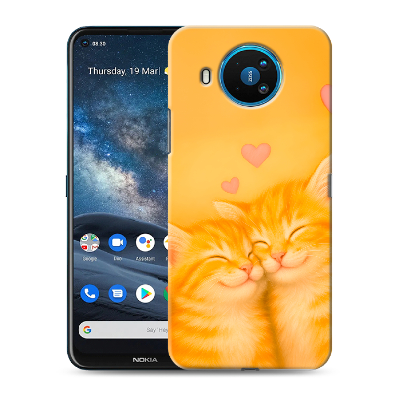 Силиконовый чехол на Nokia 8.3 с принтом Милые котята Силиконовый чехол на Nokia 8.3 с принтом Милые котята