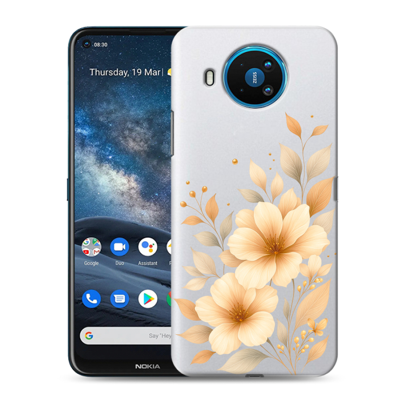 Силиконовый чехол на Nokia 8.3 с принтом для девушки Силиконовый чехол на Nokia 8.3 с принтом для девушки