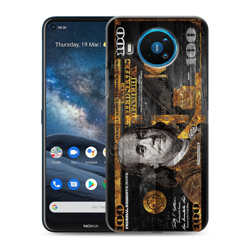 Силиконовый чехол на Nokia 8.3 с принтом Доллар деньги Силиконовый чехол на Nokia 8.3 с принтом Доллар деньги