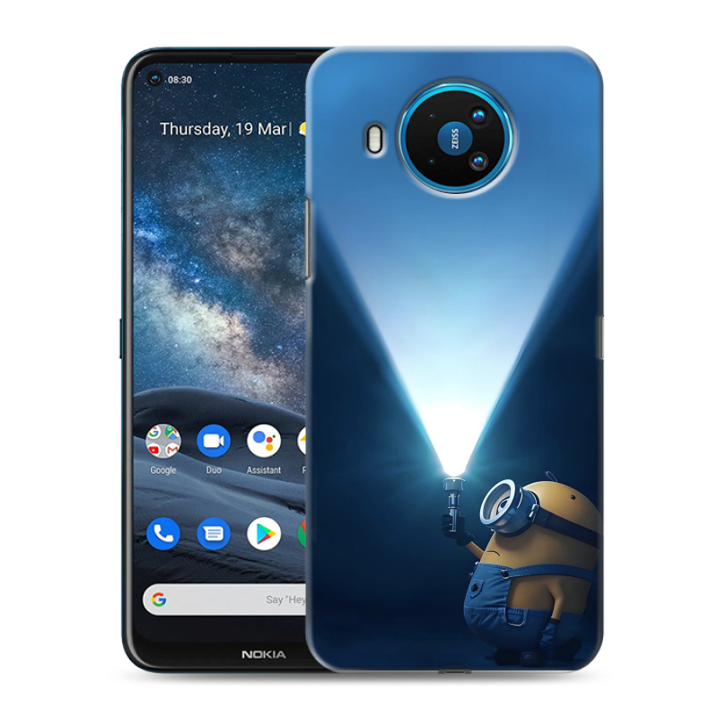 Силиконовый чехол на Nokia 8.3 с принтом Миньоны Силиконовый чехол на Nokia 8.3 с принтом Миньоны
