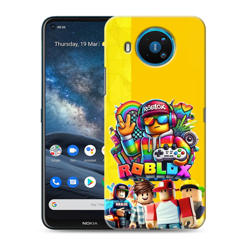 Силиконовый чехол на Nokia 8.3 с принтом Roblox Роблокс Силиконовый чехол на Nokia 8.3 с принтом Roblox Роблокс