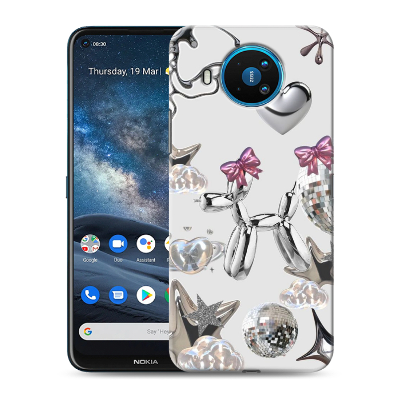 Силиконовый чехол на Nokia 8.3 с принтом Y2K Силиконовый чехол на Nokia 8.3 с принтом Y2K