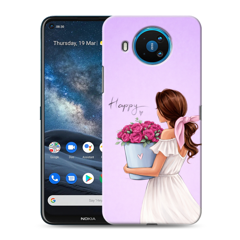 Силиконовый чехол на Nokia 8.3 с принтом женский Силиконовый чехол на Nokia 8.3 с принтом женский
