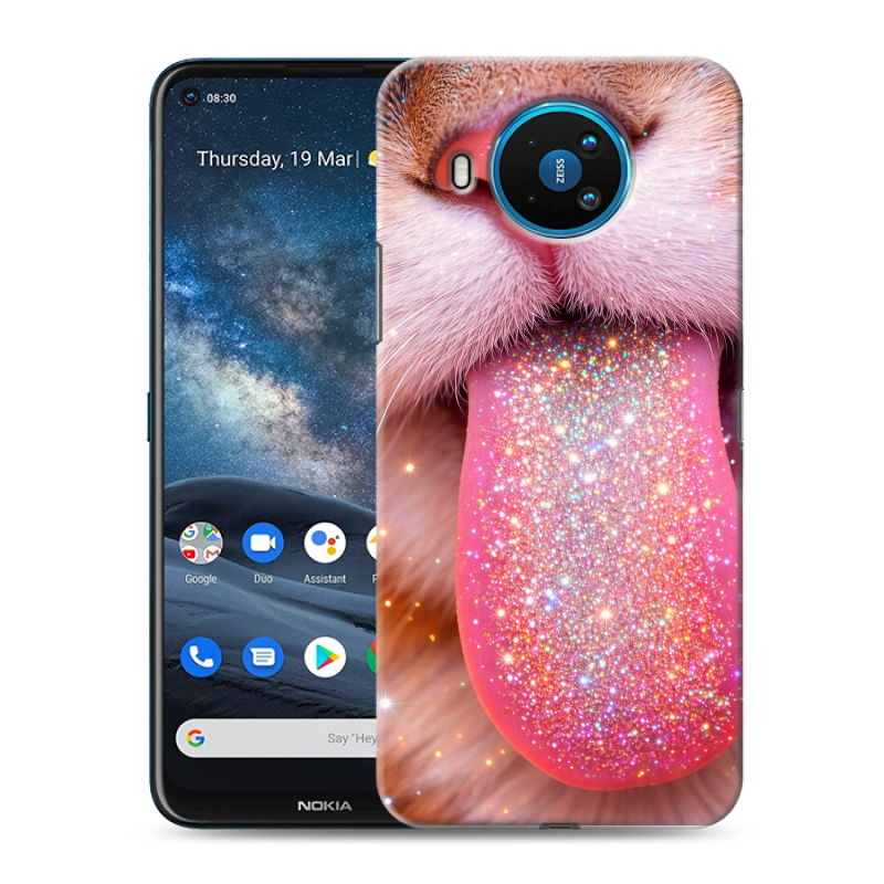 Силиконовый противоударный чехол на Nokia 8.3 с принтом для девочек Силиконовый противоударный чехол на Nokia 8.3 с принтом для девочек