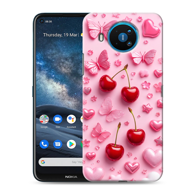 Силиконовый противоударный чехол на Nokia 8.3 с принтом для девочек Силиконовый противоударный чехол на Nokia 8.3 с принтом для девочек