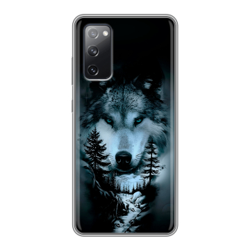 Силиконовый чехол на Samsung Galaxy S20 FE с принтом Лесной волк Силиконовый чехол на Samsung Galaxy S20 FE с принтом Лесной волк