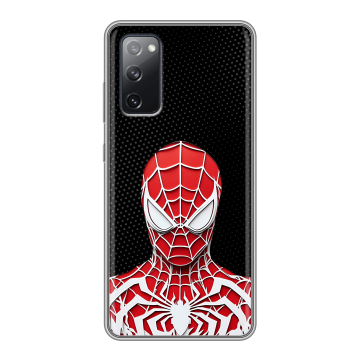 Силиконовый чехол на Samsung Galaxy S20 FE с принтом человек паук spiderman