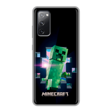Силиконовый чехол на Samsung Galaxy S20 FE с принтом Майнкрафт Minecraft