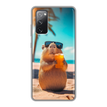 Силиконовый чехол на Samsung Galaxy S20 FE с принтом Капибара Силиконовый чехол на Samsung Galaxy S20 FE с принтом Капибара