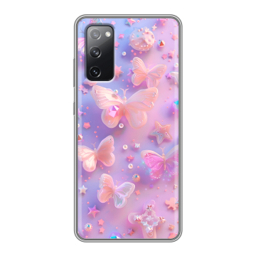 Силиконовый чехол на Samsung Galaxy S20 FE с принтом Бабочки Силиконовый чехол на Samsung Galaxy S20 FE с принтом Бабочки