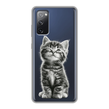 Силиконовый чехол на Samsung Galaxy S20 FE с принтом Котенок