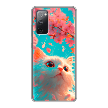 Силиконовый чехол на Samsung Galaxy S20 FE с принтом Красивый кот Силиконовый чехол на Samsung Galaxy S20 FE с принтом Красивый кот