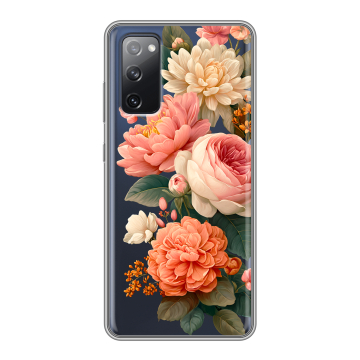 Силиконовый чехол на Samsung Galaxy S20 FE с принтом цветы Силиконовый чехол на Samsung Galaxy S20 FE с принтом цветы