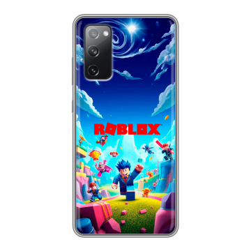 Силиконовый чехол на Samsung Galaxy S20 FE с принтом Roblox Роблокс