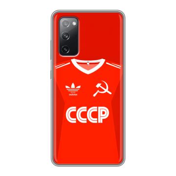 Силиконовый чехол на Samsung Galaxy S20 FE с принтом Флаг Герб СССР Силиконовый чехол на Samsung Galaxy S20 FE с принтом Флаг Герб СССР