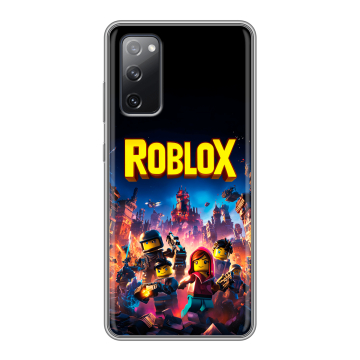 Силиконовый чехол на Samsung Galaxy S20 FE с принтом Roblox Роблокс