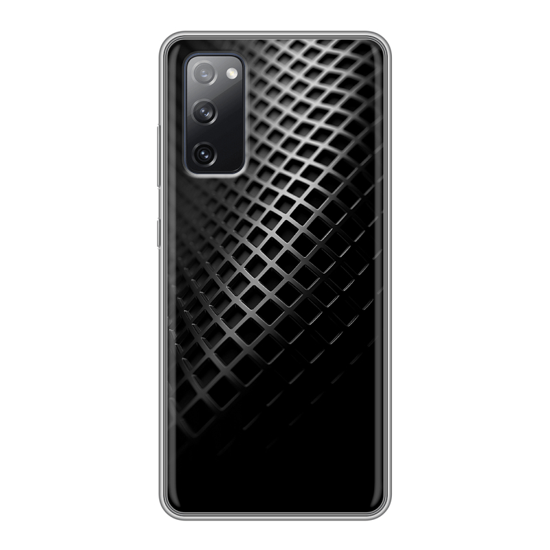 Силиконовый противоударный чехол на Samsung Galaxy S20 FE с принтом Текстура металла Силиконовый противоударный чехол на Samsung Galaxy S20 FE с принтом Текстура металла