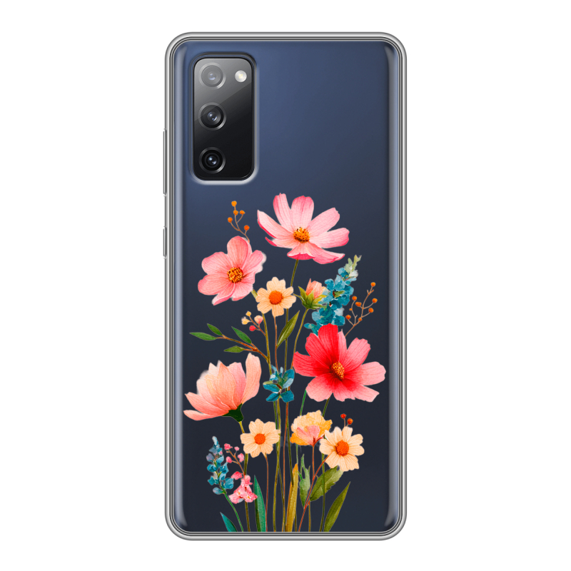 Силиконовый чехол на Samsung Galaxy S20 FE с принтом Цветы Силиконовый чехол на Samsung Galaxy S20 FE с принтом Цветы