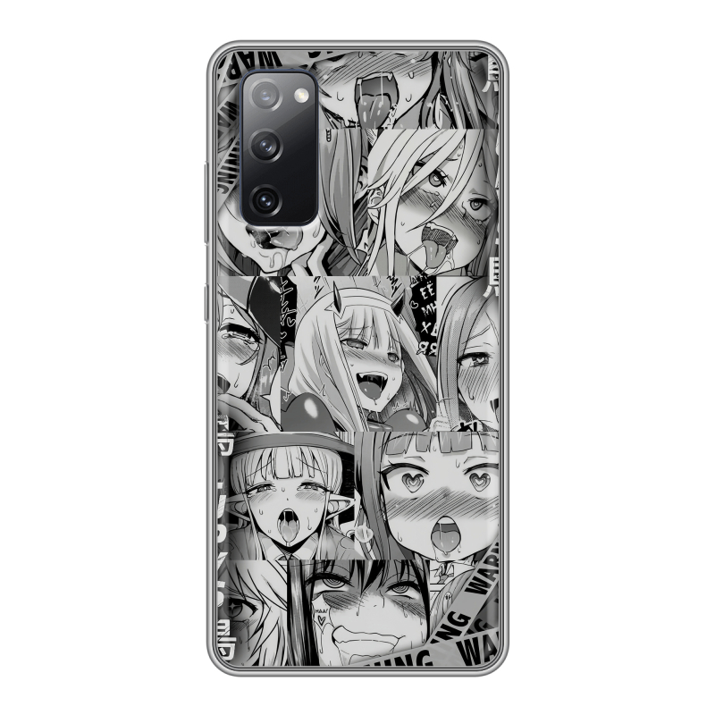 Силиконовый противоударный чехол на Samsung Galaxy S20 FE с принтом Ahegao Ахегао Аниме Силиконовый противоударный чехол на Samsung Galaxy S20 FE с принтом Ahegao Ахегао Аниме