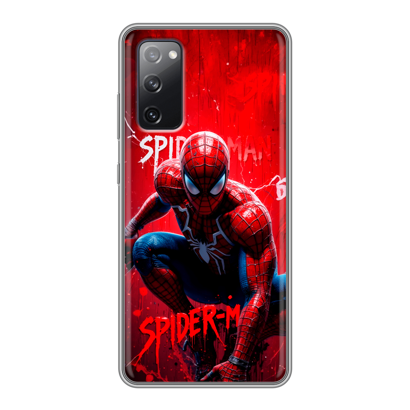 Силиконовый чехол на Samsung Galaxy S20 FE с принтом Spiderman Человек паук Силиконовый чехол на Samsung Galaxy S20 FE с принтом Spiderman Человек паук
