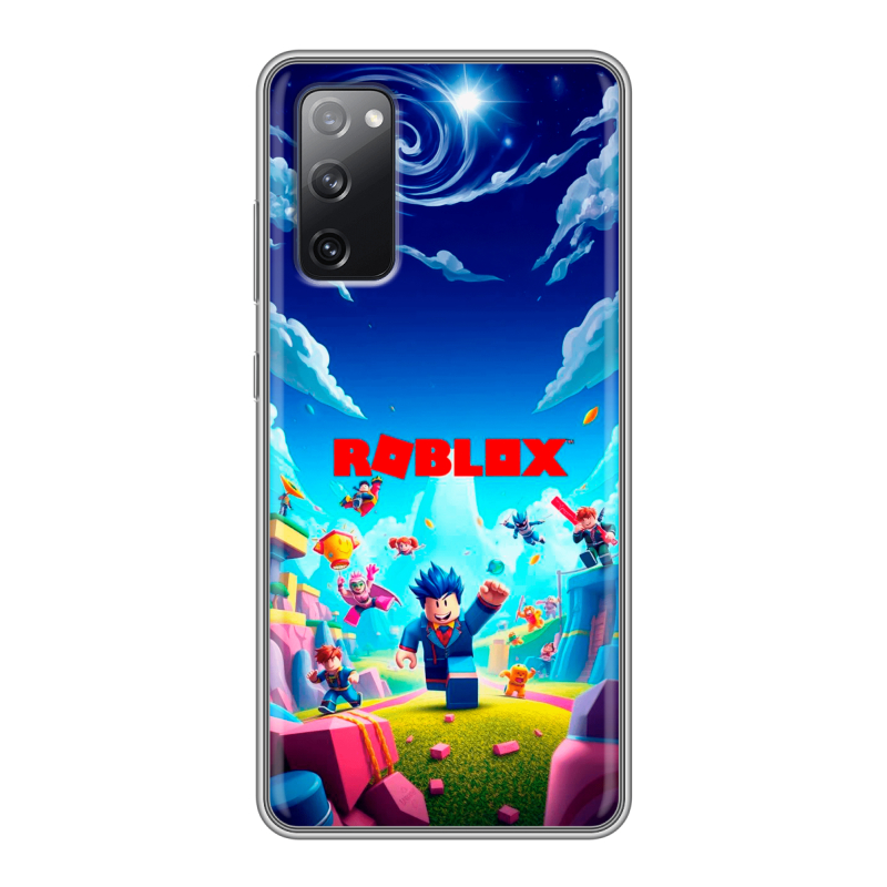 Силиконовый противоударный чехол на Samsung Galaxy S20 FE с принтом Roblox Роблокс Силиконовый противоударный чехол на Samsung Galaxy S20 FE с принтом Roblox Роблокс