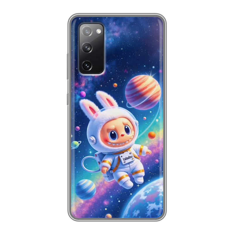 Силиконовый противоударный чехол на Samsung Galaxy S20 FE с принтом Labubu Лабубу Силиконовый противоударный чехол на Samsung Galaxy S20 FE с принтом Labubu Лабубу